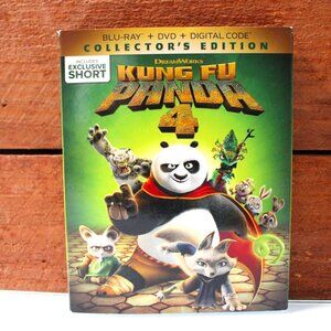 Kung Fu Panda 4 Blu-ray + DVD + Digital w/ Slipcover Exclusive Short BRAND NEW